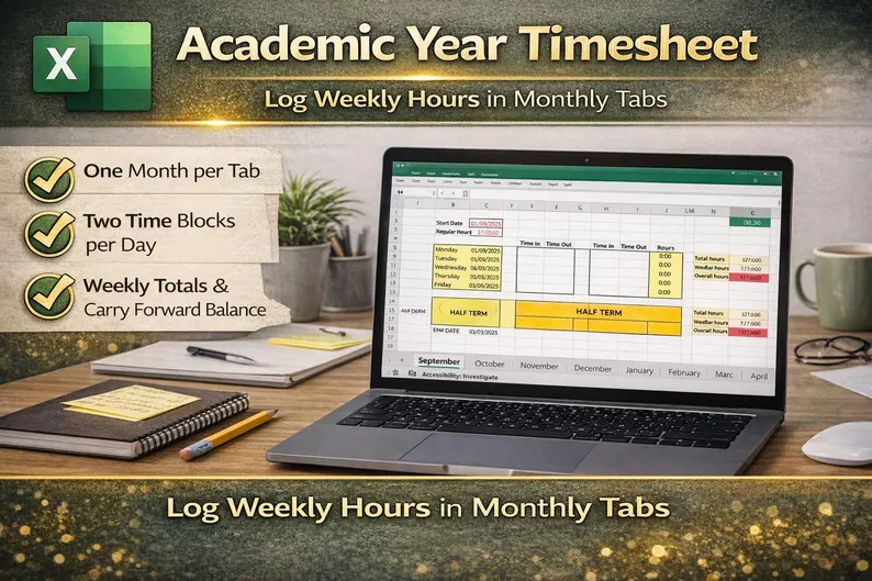 Academic Year Work Hours Tracker