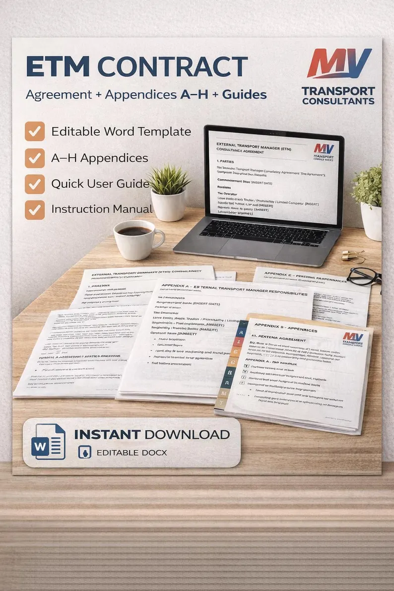 External Transport Manager Contract Template