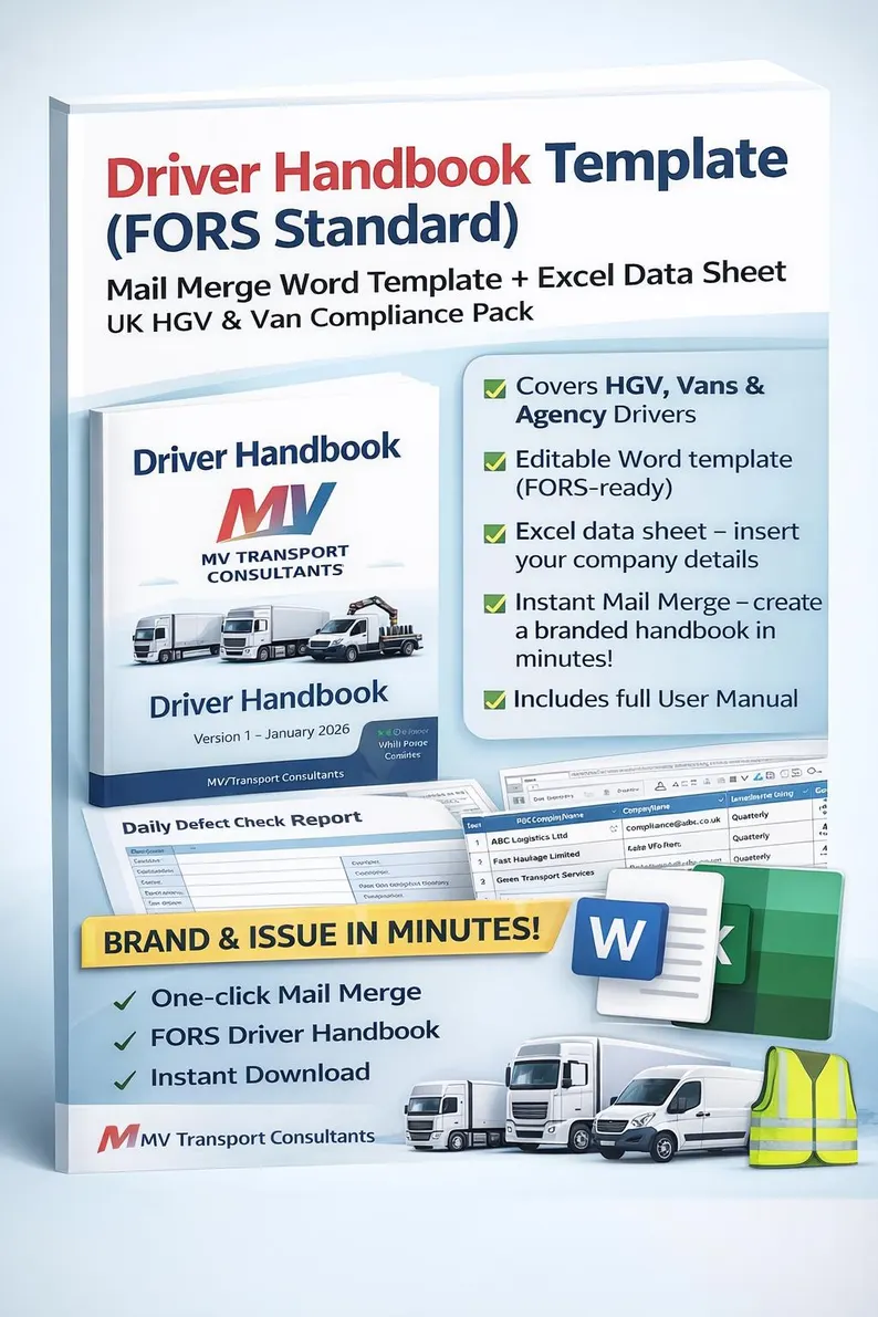 Driver Handbook Template – FORS Standard