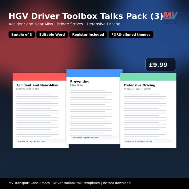 Toolbox Talks: Accidents, Bridge Strikes & Defensive Driving