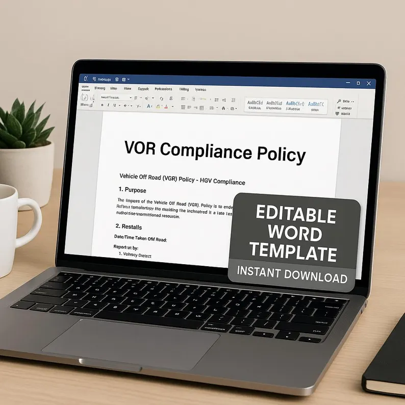 Vehicle Off Road (VOR) Compliance Pack